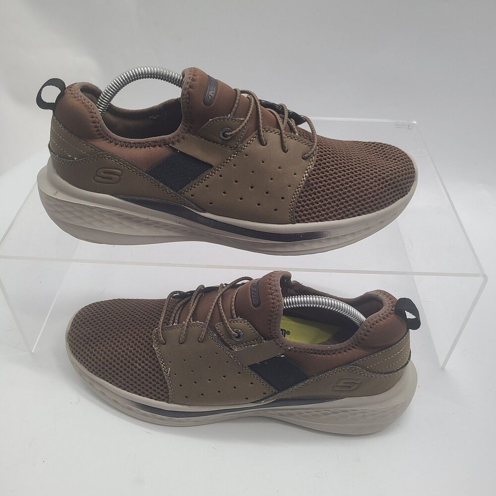 Skechers Men's Relaxed Fit: Slade - Raymar Sneaker Brown (210809/BRN) US Sz 11.5 - Picture 2 of 8